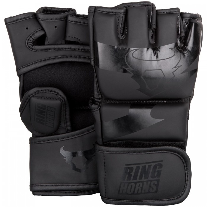 ММА Ръкавици - Ringhorns Charger MMA Gloves - Black/Black​